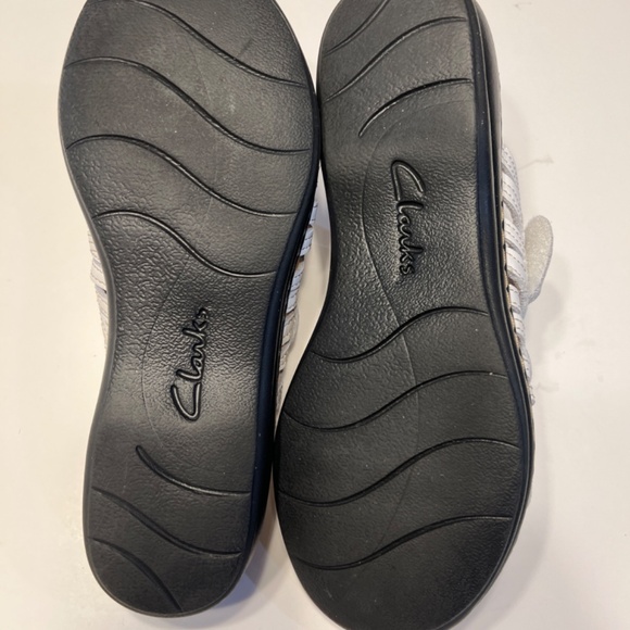 Clarks Collection Leisa Faye White Leather Sandals Women's Sz 9 M - Picture 4 of 5